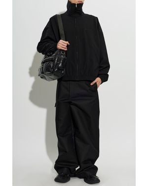 Balenciaga Logo Bomber Jacket - Black