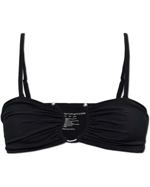 Christopher Esber 'Ruched Crescent' Bikini Bottoms - Black