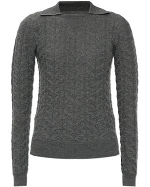 Etro Wool Polo - Grey