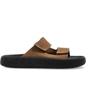 Veja Suede Slides "Etna Suede Soft" - White