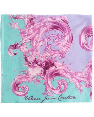 Versace Jeans Couture Scarf With 'Barocco' Pattern - Pink