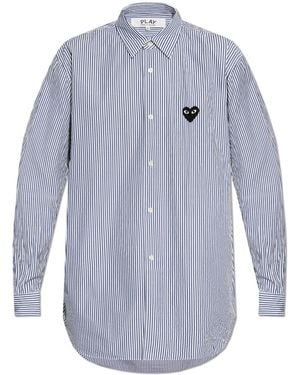 COMME DES GARÇONS PLAY Patched Shirt - Blue
