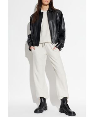 Versace Leather Jacket - White