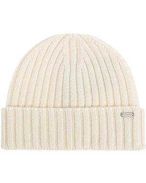 Paul & Shark Woollen Beanie - Natural