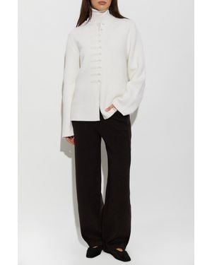 Lisa Yang 'Han' Cashmere Cardigan - White