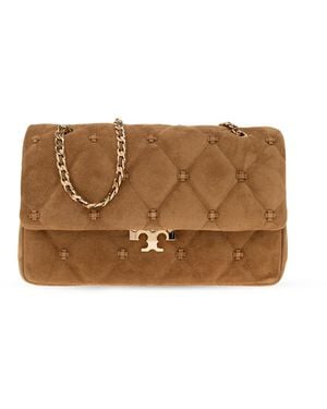 Tory Burch 'Bunny Knot' Shoulder Bag - Brown