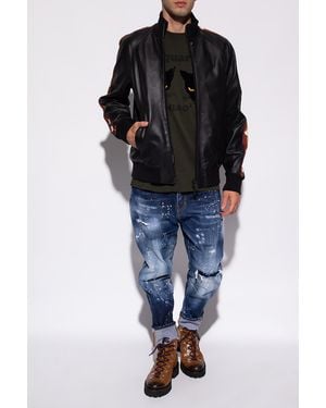 DSquared² Printed T-Shirt - Blue