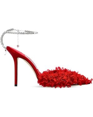 Jimmy Choo 'Saeda' High-Heeled Shoes - Red