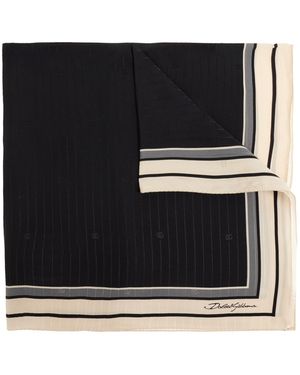 Dolce & Gabbana Silk Scarf - Black