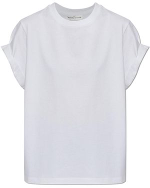 Victoria Beckham T-Shirt With Rolled-Up Sleeves - White