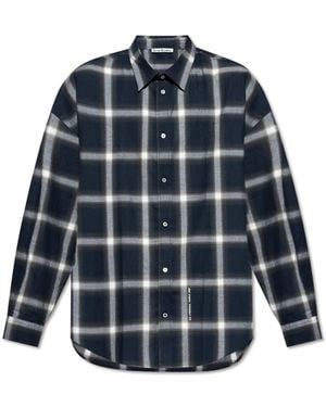 Acne Studios Plaid Shirt - Blue