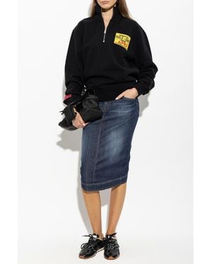 DSquared² Denim Skirt With Pockets - Black