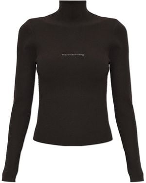 Alexander Wang Top With A Turtleneck - Black