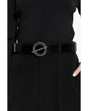 Samsøe & Samsøe Leather Belt - Black