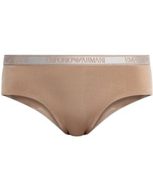 Emporio Armani Figs With Logo - Natural