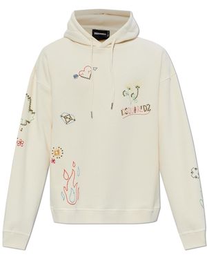 DSquared² Sweatshirt With Logo - White