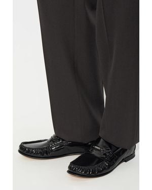 Fendi Leather Loafers - Black