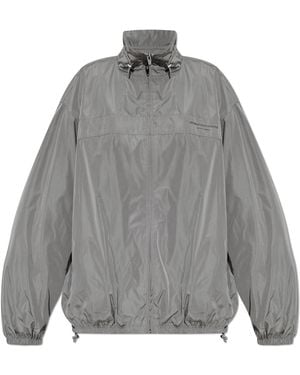 Alexander Wang Jacket With Logo - Grey