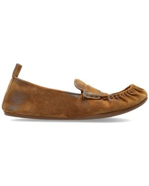 Acne Studios Suede Moccasins - Brown