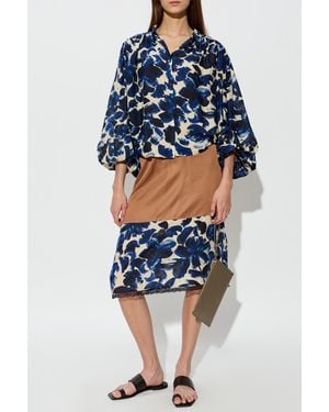 Munthe 'Ninia Slip' Skirt - Blue