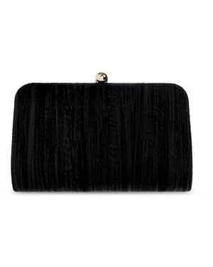 Furla Velvet Clutch 'Alba Small' - Black