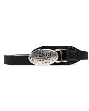 Fendi Leather Belt - Black