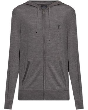 AllSaints Wool Hoodie 'Mode' - Grey