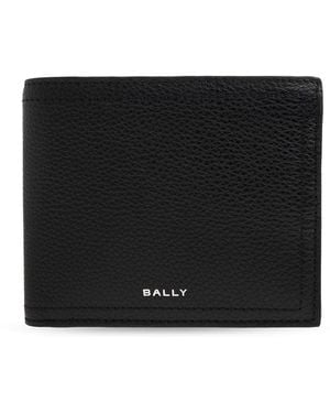 Bally Leather Wallet With Logo - Black