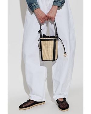 Alaïa Rattan Bag - White