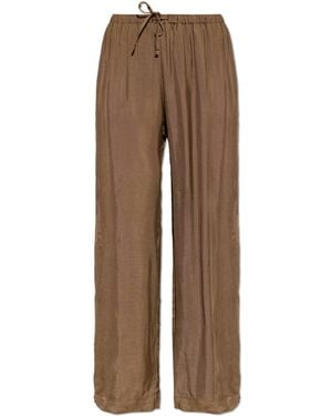 Rohe Plaid Pattern Pants - Brown