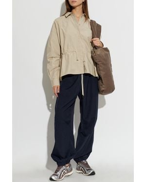 Rethinkit Studios Pants With Stitched Logo - Natural