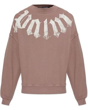 Palm Angels Logo Sweatshirt - Pink