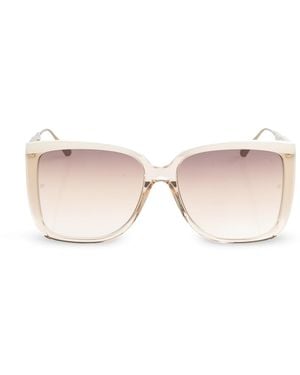 Linda Farrow "Helena" Sunglasses - Pink