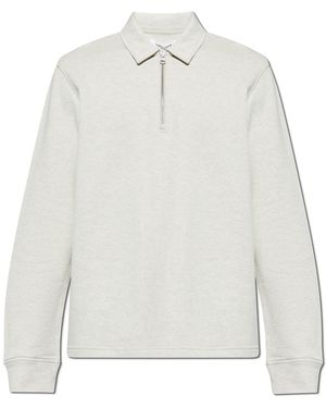 Samsøe & Samsøe Sweatshirt With Collar 'Salouis' - White