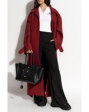 Balenciaga Flared Pants With Pressed Crease