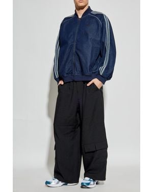 adidas Originals Denim Bomber Jacket - Blue
