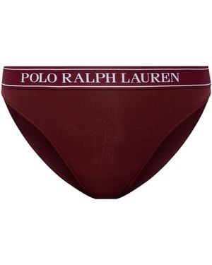Polo Ralph Lauren Cotton Briefs With Logo - Purple