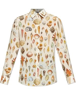 Dolce & Gabbana Shirt With A Seashell Motif - White