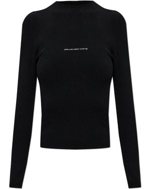 Alexander Wang Top With "Z" Logo - Black