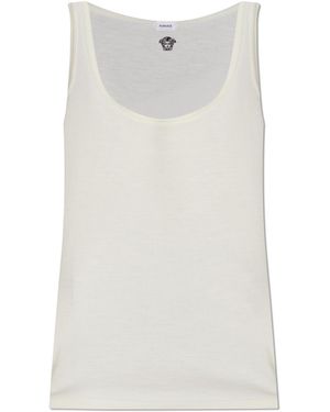 Versace Wool Sleeveless Top - White