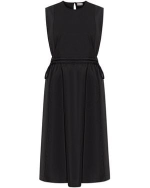 Moncler Dress With Logo - Black