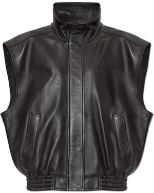 Balenciaga Leather Vest - Black