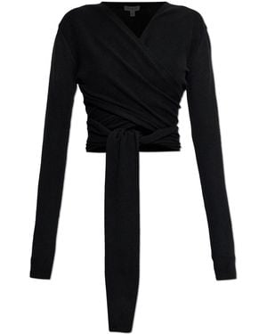 Alaïa Cardigan With Decorative Tying - Black