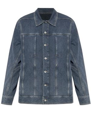 Rick Owens Denim Jacket 'Lido' - Blue