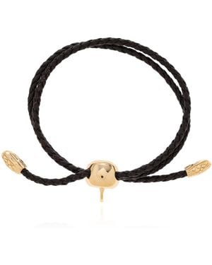 Bottega Veneta Leather Bracelet - Black
