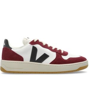 Veja Sports Shoes "V-10 Prime Leather" - Red