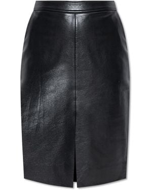 Anine Bing Leather Skirt Tyra - Black