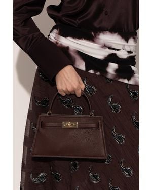 Tory Burch "Lee Radziwill Mini" Hand Bag - Black