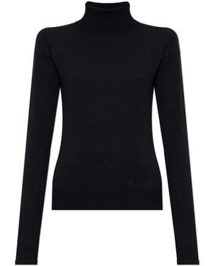 DSquared² Turtleneck With Logo - Blue