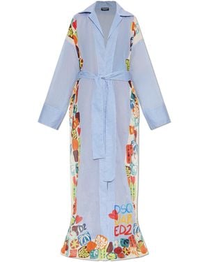 DSquared² Cotton Kimono - Blue
